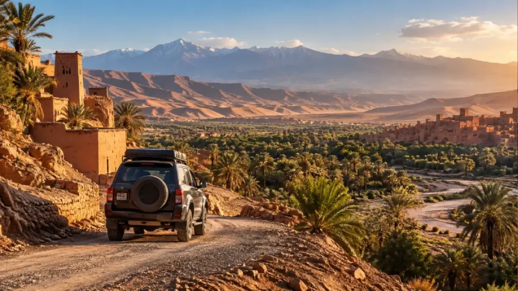 Marrakech excursions and day trips through Atlas Mountains, palm valleys and kasbah scenery