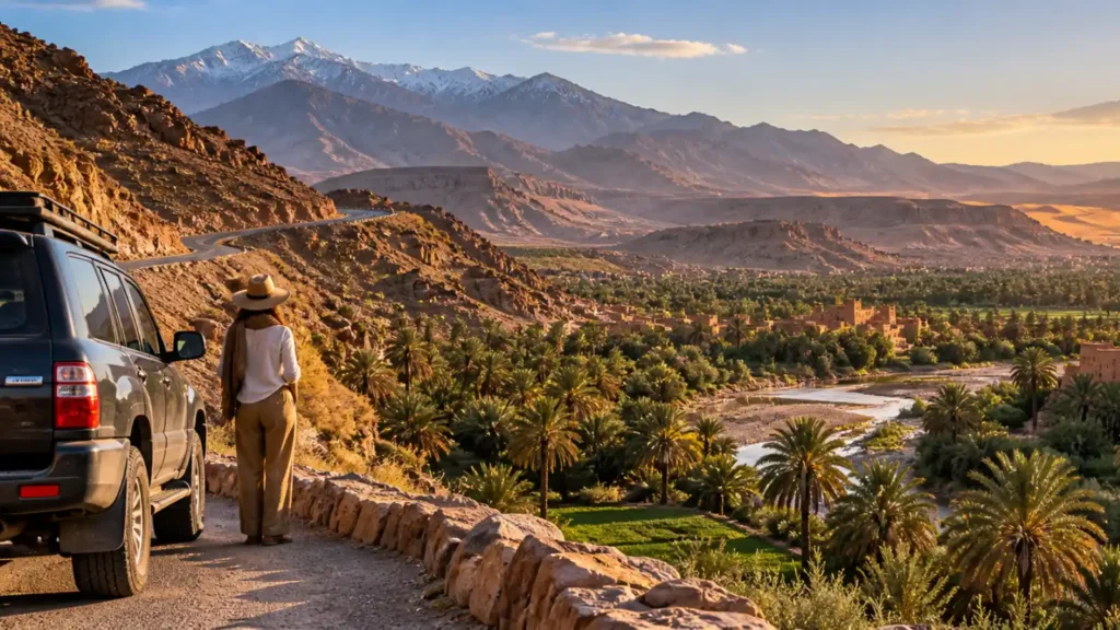 Custom Morocco tours with private route through Atlas Mountains, kasbahs and palm valleys