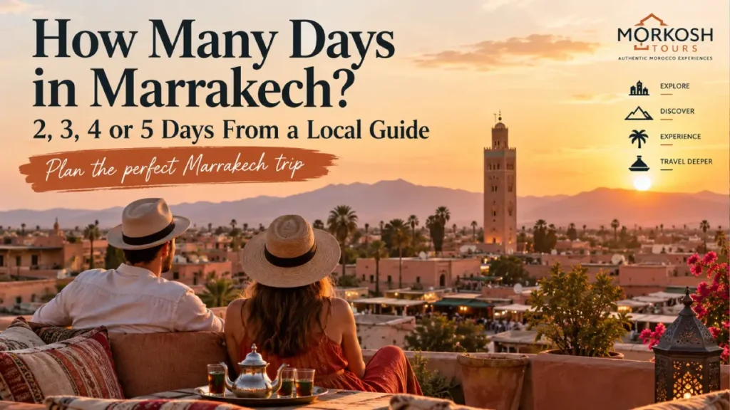 Travelers overlooking Marrakech while planning a 2, 3, 4 or 5 day stay