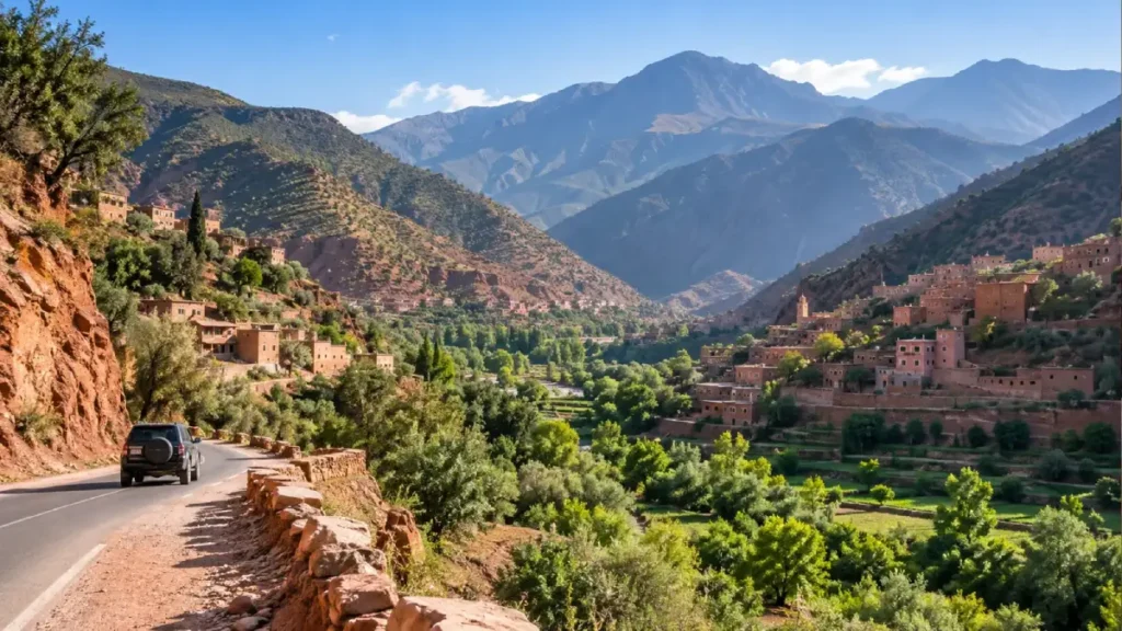 Atlas Mountains day trip from Marrakech with Berber villages and green valley scenery