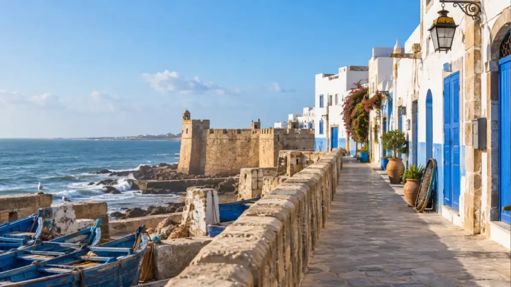 Essaouira day trip from Marrakech with coastal medina, ramparts and Atlantic ocean