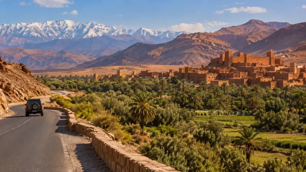 Private Morocco Desert Tours  route through Atlas Mountains, kasbahs and palm valleys